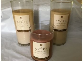 3 Northern Lights Avora Fragranced Candles