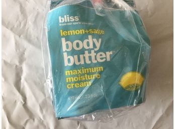 550 Bliss  Lemon Sage Body Butter Packets .23 Oz Each Original Formula
