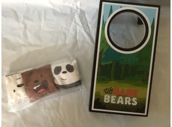 We Bare Bears Mini Desktop Cornhole Game Beanbag Toss