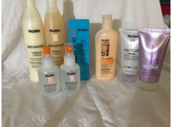 Lot Of 8 Rusk Products Shining, Repair Radical Deep Shine Oil Brilliance