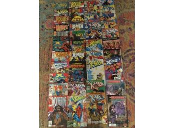 Lot Of Comic Books Marvel Comics Uncanny X-Men Wolverine 44 Comics Deadpool
