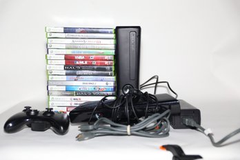 Xbox 360 With Controller And Games