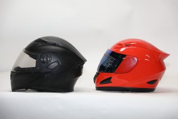 Motorcycle Helmet Lot Of 2