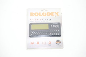 Rolodex Alpha Card