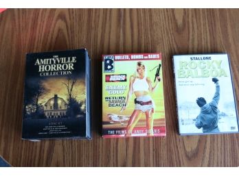 Rocky Balboa, Amityville Horror, And Savage Beach DVD Collection