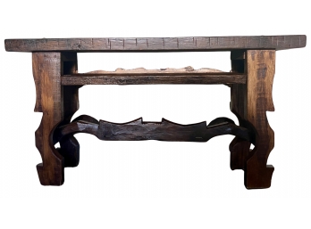 Sofa Table Hand Carved Wood