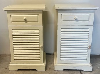 White Farmhouse Nightstands