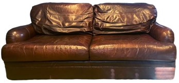 HENDERDON LEATHER CO- Two Cushion Sofa