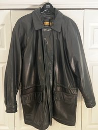 Marc New York- Andrew Marc Leather Mens Coat Size Medium