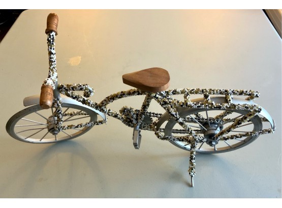 BEADED FUN STEAMPUNK HAND MADE BICYCLE 18 1/2” L