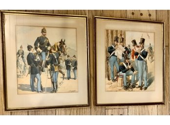 H.A. OGDEN US MILITARY UNIFORMS MEXICAN AMERICAN & SPANISH AMERICAN WAR LITHOGRAPHS