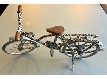 BEADED FUN STEAMPUNK HAND MADE BICYCLE 18 1/2” L