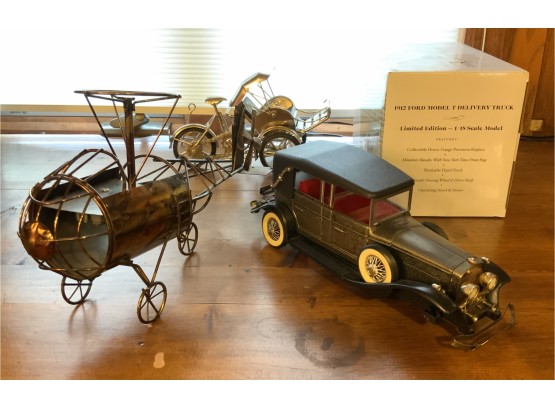 MODEL T DELIVERY TRUCK W/COA & BOX. HELICOPTER, CAR, VIETNAM BUGGY