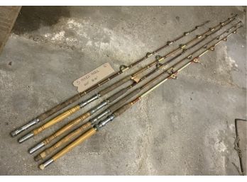 5 FISHING RODS 1 Is 67”  4 Are 80”