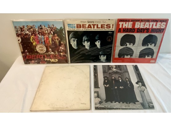 BEATLES RECORDS- WHITE ALBUM, HEY JUDE, MEET THE BEATLES, A HARD DAYS NIGHT & SARGENT PEPPERS- WE CAN SHIP!!