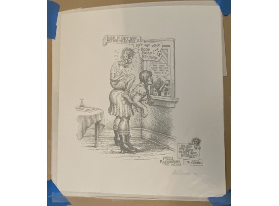 ROBERT CRUMB DOES IT GET ANY BETTER THAN THIS 2003 OFF SET PRINT- WE CAN SHIP!!