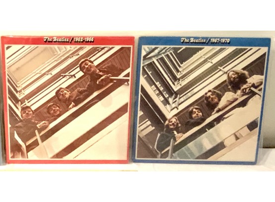 BEATLES RED & BLUE ALBUMS RECORDS (1962-66 & 1967-73)- WE CAN SHIP!