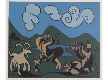 AP DARTISTE 16/50 AFTER PABLO PICASSO LINOCUT- WE CAN SHIP!