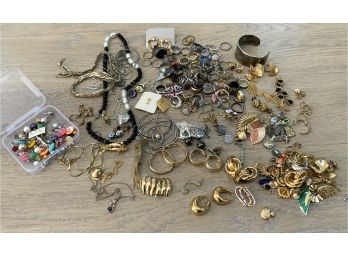 COSTUME JEWELRY LOT 5- RINGS, PINS, EARRINGS, ETC - WE CAN SHIP!!