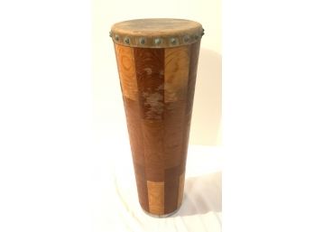 CONGO DRUM INLAID WOOD 20 INCH H- WE CAN SHIP!!