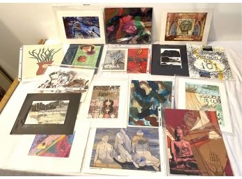 8th ANNUAL COLLAGE EXCHANGE -ORIGINAL ART -LARGE LOT- SOME LI ARTISTS- WE CAN SHIP!!