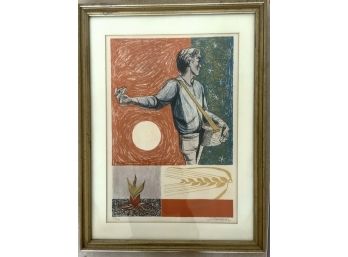 ANTON REFREGIER (American 1905-1979) 'UNTITLED LITHOGRAPH 168/275  WE CAN SHIP!