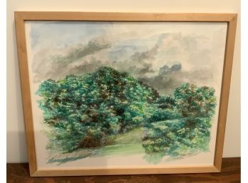SALVATORE GRIPPI (1921- 2017) WATERCOLOR ON PAPER 1989 LANDSCAPE- WE CAN SHIP!