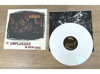 NIRVANA MTV UNPLUGGED IN NY WHITE RECORD ALBUM 1994 - WE CAN SHIP!