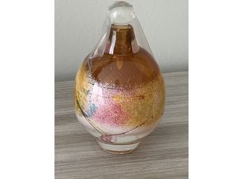 EARL O. JAMES ART GLASS BLOWN GLASS PAPERWEIGHT PERFUME- WE CAN SHIP!!