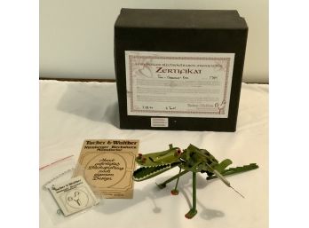 1997 GERMANY TUCHER & WALTHER WIND UP T REX TOY COA HAND MADE-WE CAN SHIP!
