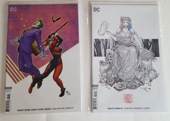 Harley Quinn: Harley Loves Joker, Issue 1 & 2, Harley Quinn, Issue 54. Variant Covers.