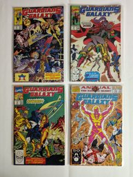 4 Marvel Comics: Guardians Of The Galaxy, Issue 1, 2, 3, And Annual Part 4 The Korvac Quest