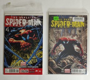 2 Marvel Comics, The Superior Spider-Man, Issue AR 001 & 001 Variant Edition