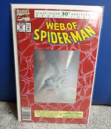 1 Marvel Comic, Web Of Spider-Man, Issue 90, 30th Anniversary, Holographic Cover