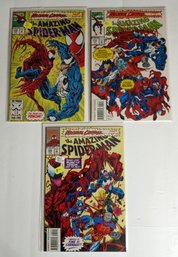 3 Marvel Comics, The Amazing Spider-man, Issues 378-380, Maximum Carnage Issues 3, 7 & 11