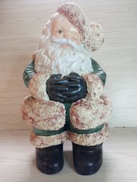 Large Ceramic Santa Claus  About 16' Tall.