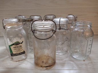Antique Glass Jars