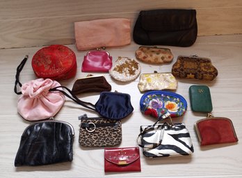 18 Antique Coin And Clutch Purses