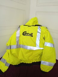 Size Large Never Used Safety Jacket, Three Different Ways To Wear, 3M Scotchlite Reflective