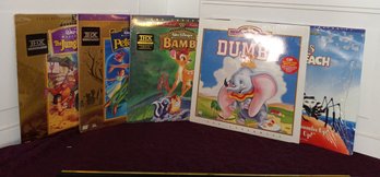 5 Disney Classics On Laser-disk: The Jungle Book, Bambi, Dumbo, Peter Pan And James And The Giant Peach