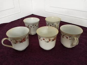 5 Decorative, China Tea Cups