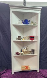 5' Tall X 2' Wide Corner Shelf (and Contents In Photos!)