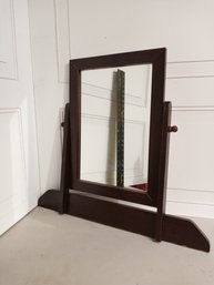 Mirror For A Dresser. Mirror Swivels, And Can Be Tightened To Remain In One Position.