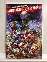 1 DC Comic: Justice League Vs Suicide Squad, Issue #1. Comics Is Bagged And Boarded.