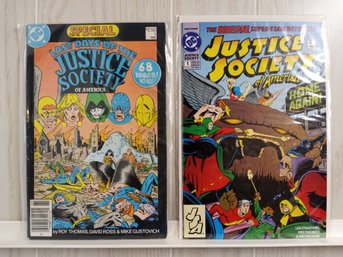 2 DC Comics: Justice Society: Issue 1 (1986) And Issue 1 (1992)