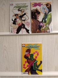 3 Marvel Comics. Mr & Mrs X, Issues #1 (x2, Variant Covers), #2 (variant Cover). Comics Are Bagged And Boarded