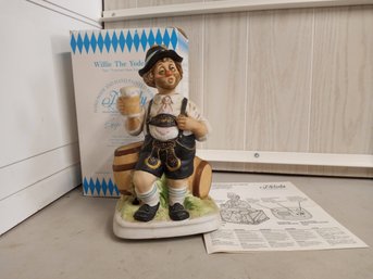 'Willie The Yodeler' Melody In Motion Figurine, Hand-painted Porcelain Bisque Finish