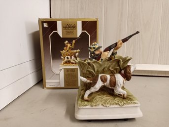 'Hunter' Melody In Motion Figurine, Hand-painted Porcelain Bisque Finish