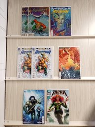 8 DC Comics, All Aquaman Related, Many Are Bagged And Boarded