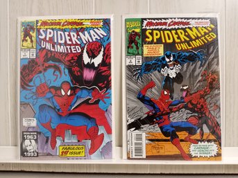 2 Marvel Comics: Spider-Man Unlimited, Maximum Carnage, Issues #1 And #2.